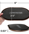 Heavy Duty Furniture Sliders For Carpet And Hardwood Floors Smooth Glide Moving Pads, 6''x3.5'' with black rubber top for easy moving.