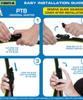 Installation guide for Tough As Nails Silicone Wiper Blade Replacement 26 Inch using Universal Adapter with instructional steps.