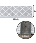 Non Slip Stair Runners For Pets And Kids Indoor 28 By 9 Inch Stair Mats With TPE Backing 13 Piece Gray Set For Wooden Steps