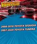Promotional graphic for Power Steering Rack And Pinion Assembly Compatible With 2008 2018 Toyota Sequoia And 2007 2020 Toyota Tundra