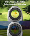 Gen 2 Golf Laser Rangefinder With Ultra Clear Optics And 99 Percent Transmission Lens OLED Display FlagLock Slope