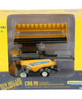 Boxed New Holland CR8.90 1/64 Scale Die Cast Combine With Corn And Grain Headers Totally Realistic Farm Machinery Model