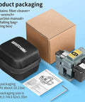 K1 Universal Fiber Cleaver For Fiber Optic Hot Melt And Cold Welding, Built-In Waste Box, 3-In-1 Cutting Tool with packaging box