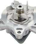 Front view of WPT-111 Engine Water Pump With Gasket For Select Scion Xa Xb Toyota Echo Prius Yaris Replacement Part OEM Quality