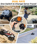 Collage showing 5 Channel 2.4GHz RC Transmitter And Receiver Combo With Gyro Stabilization For Smooth Boss Mode Control used with RC cars and a child
