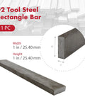 Tool Steel Rectangular Bar 1 Inch By 1 Inch 12 Inch Cut Length For Cutting Tools Dies Punches Knifemaking Wear Resistant