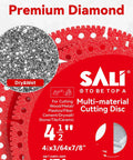 Four Point Five Inch Diamond Blade For Angle Grinder Cutting Concrete Tile Marble Granite And Glass detailed cutting disc image.