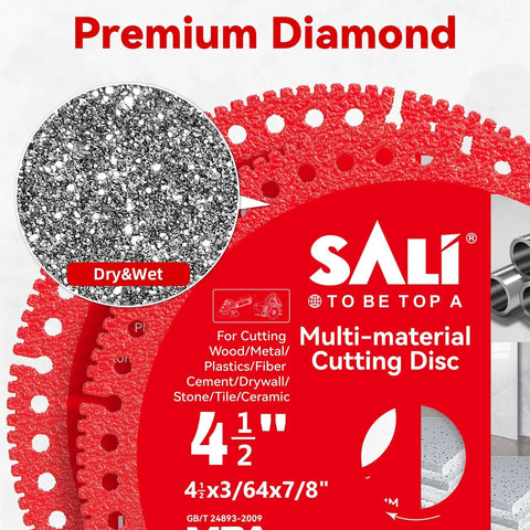 Four Point Five Inch Diamond Blade For Angle Grinder Cutting Concrete Tile Marble Granite And Glass detailed cutting disc image.