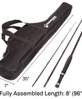 On The Go Fly Fishing Rod And Reel Combo With Carry Case Flies And Line Includes 8 Foot 3 Piece Rod Five Six Reel Graphite Reel