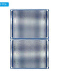 Double Sided FR-4 PCB Board Kit Blue Perfboard 5 Pack 3.5 X 2.8 Inch 1.6mm Thick 2.54mm Grid 0.04 Inch Hole Layout DIY