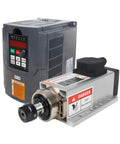 Square Two Point Two Kilowatt 220V Air Cooled CNC Spindle Motor Kit With ER20 Collet And VFD Drive for CNC Router Machine