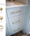 Upgrade Your Cabinets With This Trellis Round Satin Nickel Knob 7 Pack For Cabinets And Drawers, 1.19 Inch Projection And Diameter