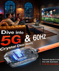 People enjoying soccer on TV using Wireless HDMI Transmitter With Two Receivers And Up To Six Displays Simultaneously 165 Feet 5.8GHz