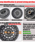 Black 9.45 Inch Washer Rotor Replacement For Kenmore And Whirlpool Machines W10006482 W10915701 Motor Rotor Washing Machine Assembly No Fuss Install Durable OEM Alternative, front view