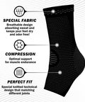 Unisex Lace Up Ankle Brace With Adjustable Compression For Plantar Fasciitis Sprains Tendinitis Swelling And Arthritis all in one sleeve with features described