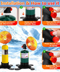 Installation steps for Portable Propane Heater For Camping And Outdoors With High Heat Output Foldable Tank Holder