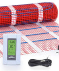Cozy Up Your Floors With This 15 Sqft 120V Electric Radiant Floor Heating Mat Kit Plus Programmable Thermostat and Sensor