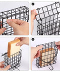 Two Pack Outdoor Suet Cage Bird Feeders For Outside Hanging With One Suet Cake Capacity And Fruit, Seed Or Nesting Material Options