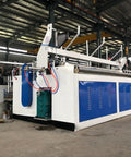 Straight Up Heavy Duty Commercial Tissue Paper Machine And Automatic Toilet Paper Production Line featuring precise cutting and rewinding.