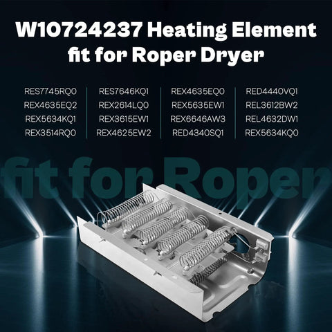 Dryer Heating Element Replacement For Roper And Whirlpool That Fits Like A Charm Easy Install 2406028 W10724237 front view