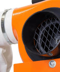 Close-up of Woodworking Dust Collector With 5.7 Amp Motor Delivers 660 CFM 6 Inch Impeller 4 Inch Dust Port 12 Gallon Bag