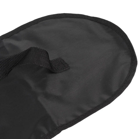 Close-up of handle on Thickened-Lining Waterproof Skateboard Bag Backpack With Front Zip Quick Access