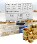 Heat Set Brass Threaded Inserts for Plastic Kit, 160Pcs, knurled nut inserts for 3D printing, DIY use case displayed