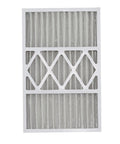 Front view of 2 Pack 16x25x5 MERV 13 Pleated HVAC Filter For Furnace And Air Conditioner Traps Bacteria Dust Cold And Flu Germs Mold