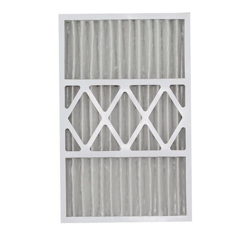 Front view of 2 Pack 16x25x5 MERV 13 Pleated HVAC Filter For Furnace And Air Conditioner Traps Bacteria Dust Cold And Flu Germs Mold