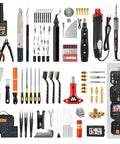 Boss Level 184-Piece 3D Printer Tools Kit With Hanging Organizer, Cordless Rotary Tool, Heat Gun, Soldering Iron, Nozzle Coating