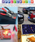 108 Pcs Alligator Clip Set With Red Black 35mm 45mm 53mm Metal Crocodile Clips And 5A 15A 30A Charging Clips used in testing applications