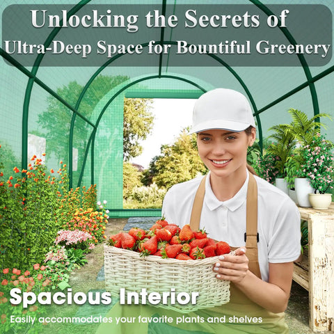 Walk In Greenhouse With Dual Zippered Screen Doors And Six Screen Windows Heavy Duty Galvanized Steel Frame With Reinforced Cross Bars Easy Butterfly Screw Assembly Built For Garden Pros And Weekend Green Thumbs Alike 10x7x7 Ft