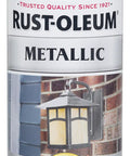 Built To Last Metallic Spray Paint In Antique Brass with heavy duty oil based rust prevention, 11 oz spray can