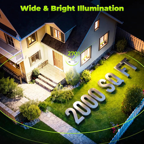 Solar Motion Sensor Outdoor Lights With Two Seventy Degree Coverage Hella Bright Cob Led Chip Three Smart Lighting Modes No Wire Hassle Solid Two Pack For Backyard Security And After Dark Chills