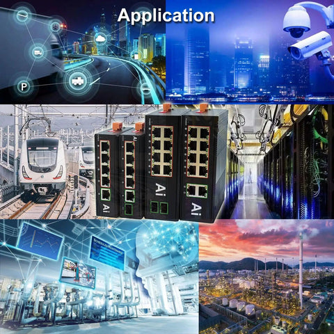 Applications of Rugged Industrial Five Port Gigabit PoE Switch With Four PoE Ports And One Uplink in urban and industrial settings