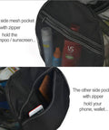 XXL Mesh Duffle Bag For Scuba Snorkel Gear And Water Sports Equipment with side pockets holding sunscreen and phone