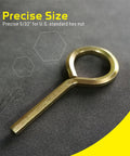 Five Thirty Second Inch Standard Hex Dogging Key Set for Push Bar Panic Exit Devices with Keychain Style Allen Wrench Keys