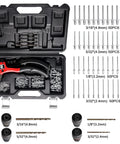 Rivet Gun Kit With 200 Aluminum Rivets And Four Drill Bits DIY Manual Hand Riveter With Rugged Carrying Case For Home Projects And Auto Body Fixes For Home Hobbyists