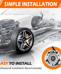 Installation diagram of Front Wheel Bearing And Hub Assembly For Ram 1500 2012 2018 And Ram 1500 Classic 2019 2022 With 5 Lug ABS Sensor Included Direct Fit Replaces Worn Out Hub And Bearing For Smooth Quiet Ride