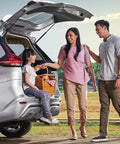 Family enjoying open Subaru Liftgate Lift Support Struts For Legacy Outback Wagon 2010 2011 2012 2013 2014 Direct Replacement