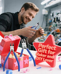 Two Pack 6 Inch Precision Flush Cutters With Spring Loaded Diagonal Side Cutting Pliers for crafts and electronics.