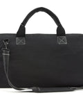 20 Inch Durable Canvas Tool Tote For Painters Carpenters And Builders With Tough As Nails Heavy Duty Zipper Black Front View