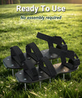Heavy Duty Lawn Aerator Shoes With Dual Straps for Stable No Slip Aeration on Grass and Yards Preassembled Spiked Shoes