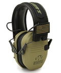 Razor Slim Patriot Series Ear Muffs with olive drab design, ultra low profile, ergonomic for outdoors shooting and range duty.