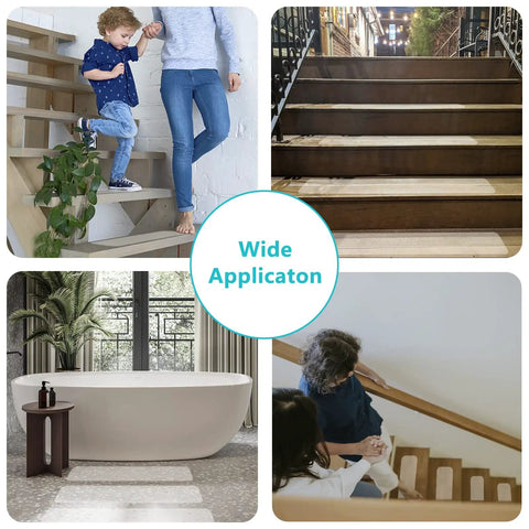 Clear Anti Slip Tape 4 Inch By 33 Foot Waterproof Traction For Stairs Boats And Smooth Surfaces Non Slip Stair Treads application