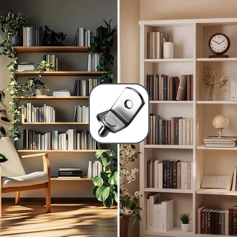 No Nonsense Heavy Duty 5Mm Shelf Pegs Seventy Pack Solid Metal L Shape Shelf Support Pins in modern bookcases and shelves.