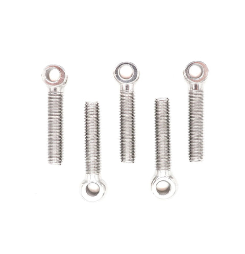 Five Piece M8 By 40mm Shoulder Lifting Eye Bolts In 304 Stainless Steel, 1.25mm Thread Pitch, Heavy Duty Eyebolts For Lifting