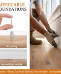 Double Headed Baseboard Screws For Solid Wood Trim And MDF Skirting, High Carbon Steel No Mark Invisible Nails installation