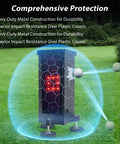 Square Golf Launch Monitor Case And Rugged Enclosure For Indoor Outdoor Use Bombproof Shield Protects Front Panel From Mishits