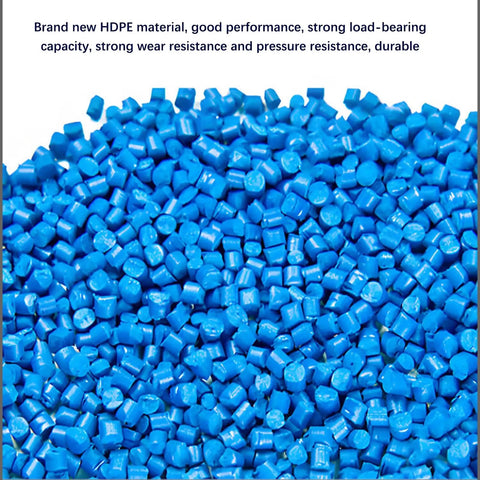 Close-up of blue HDPE plastic material granules for Built Tough Blue Plastic Pallet With Anti Slip Surface, Heavy Duty Polyethylene Dunnage Rack